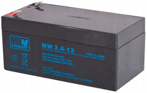 Akumulator AGM 12V - 3,4Ah MW Power