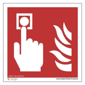 Znak "Alarm przeciwpożarowy/ROP" Signproject