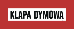 Znak "Klapa dymowa" Signproject