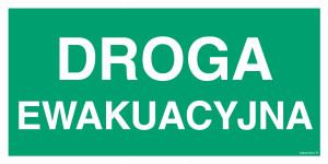 Znak "Droga ewakuacyjna" Signproject