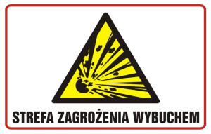 Znak "Strefa zagrożenia wybuchem" Signproject
