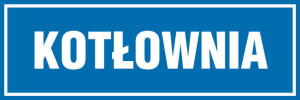 Znak "Kotłownia" Signproject