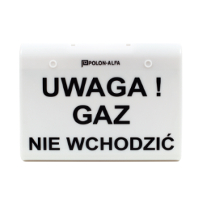 Sygnalizator informacyjny, UWAGA! Gaz nie wchodzić SG-1-1-001