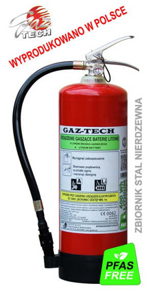 Urządzenie gaszące baterie litowe UGLi-6x/INOX do 1kV