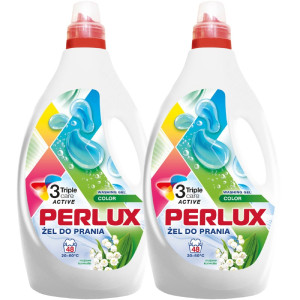 Zestaw 2 x PERLUX żel do prania - majowe konwalie - 2 x 1,92 L