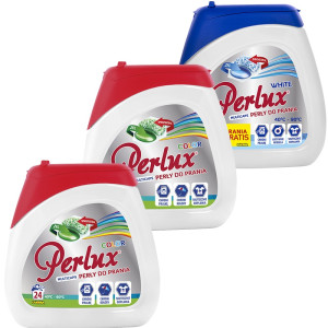 Zestaw: PERLUX Kapsułki do prania 2 x color, 1 x white - 72 kapsułki