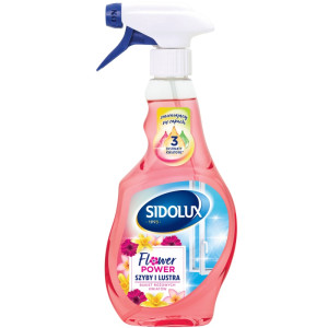 SIDOLUX płyn do mycia szyb i luster - Bukiet Różowych Kwiatów - 500 ml