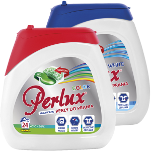 Perlux Kapsułki do prania 1 x color, 1 x white - 48 kapsułek