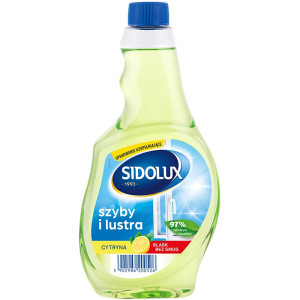 SIDOLUX Płyn do mycia szyb - cytrynowy zapas - 500 ml