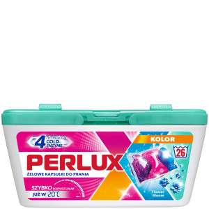 PERLUX żelowe kapsułki do prania kolor 3w1 - 26 kapsułek pudełko