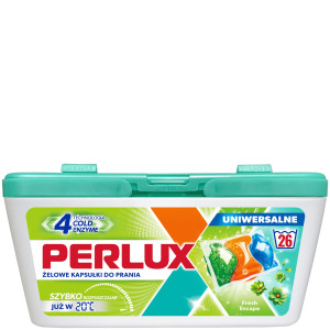 PERLUX żelowe kapsułki do prania uniwersalne 3w1 - 26 kapsułek pudełko