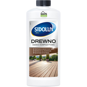 SIDOLUX do czyszczenia - DREWNO, DESKA KOMPOZYTOWA - 1 L