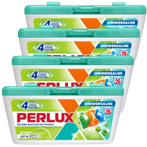 PERLUX żelowe kapsułki do prania uniwersalne 3w1 x4