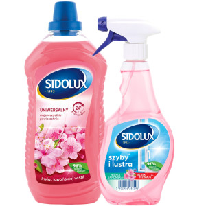 Zestaw płyn uniwersalny i do mycia szyb kwiat japońskiej wiśni - 1000 ml + 500 ml