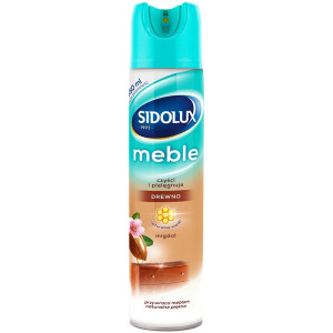 SIDOLUX M Środek do pielęgancji i nabłyszczania mebli aerozol - migdał - 350 ml