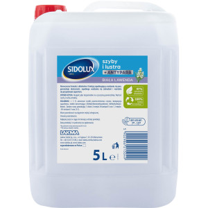 SIDOLUX płyn do mycia szyb i luster antypara - biała lawenda zapas 5L - 5000 ml