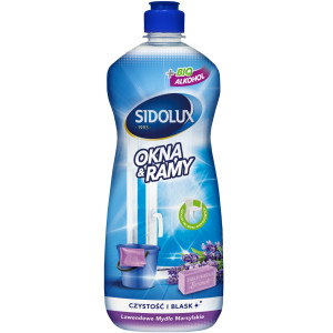 SIDOLUX do mycia okien i ram okiennych - lawendowe mydło marsylskie - 1000 ml