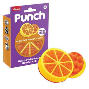 Mocny zmywak Vileda Punch Pomarańcza 1 szt.