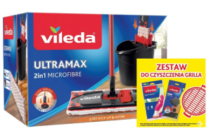 Zestaw Ultramax BOX - mop płaski + wiadro + GRATISY
