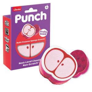 Uniwersalny zmywak Vileda Punch Jabłko 1 szt.