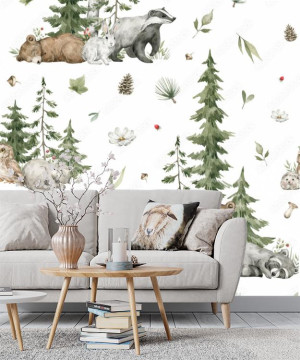 Fototapeta na wymiar Watercolor seamless pattern