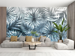 Fototapeta na ścianę large tropical leaves exotic