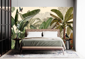 Fototapeta na ścianę Tropical plants wallpaper
