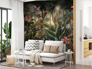 Fototapeta do salonu wallpaper jungle and leaves