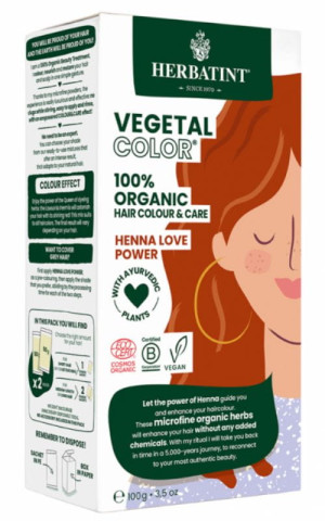 Herbatint Vegetal Color Farba do Włosów (czerwień henny)