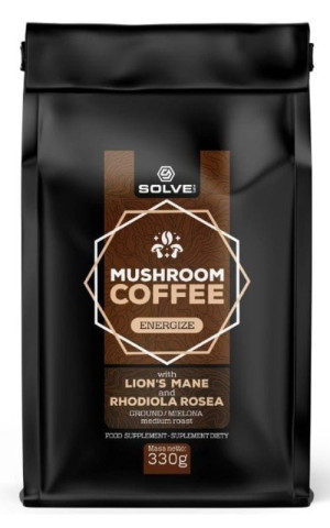 Kawa mielona Arabica z Lion's Mane i Rhodiola Rosea 330g Solve Labs