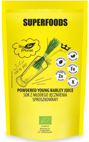 Sok z młodego jęczmienia sproszkowany 250g SUPERFOODS Bio
Planet