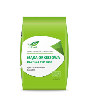 Mąka orkiszowa razowa typ 2000 BIO 1kg BIO PLANET