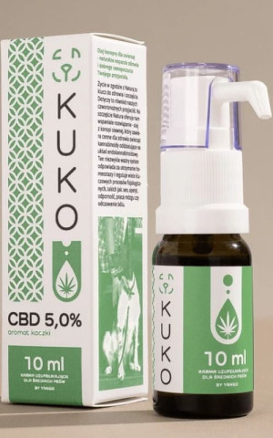 Olejek CBD 5% dla średnich psów - 10ml aromat kaczki KUKO by Yango