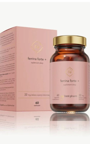 MyBestFerrina Forte+ 60 kapsułek MyBestPharm