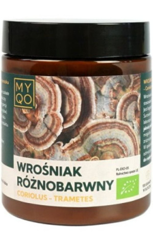 BIO Wrośniak różnobarwny - Coriolus - 100g MYQO