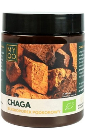 BIO Chaga - Błyskoporek podkorowy - 100g MYQO
