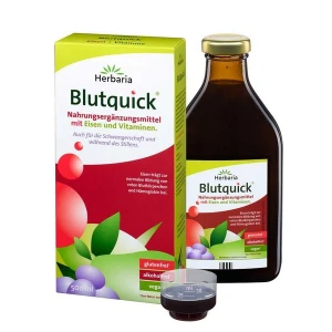 Bio tonik Blutquick 500 ml - Żelazo + Witaminy, Herbaria