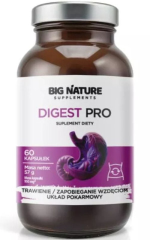Digest Pro - Wsparcie układu trawiennego - 60 kapsułek Big Nature