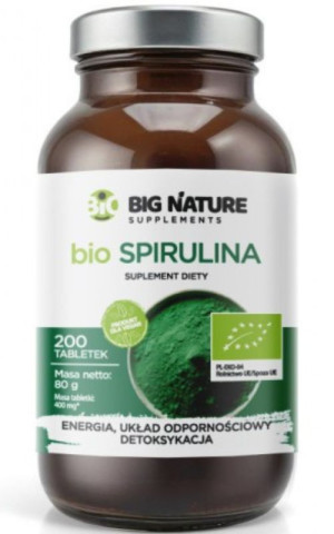 Spirulina bio 200 tabletek Big Nature