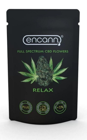 Relax Susz CBD 7% (Suszone kwiaty konopi włóknistej) 1 gram ENCANN