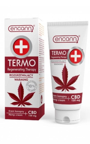 Krem Konopny Termo 150ml Rozgrzewający Encann Hemp Cream Kannabidiol 150mcg CBD