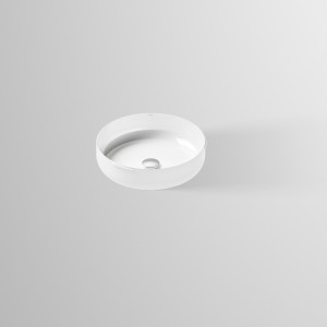 Évier sous plan Alape Ub. SO450.1 3505504000 Ø 45,6 cm, blanc, sans trou de robinetterie ni trop-plein, HPL