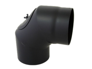 Arc Bertrams 05SB90-160T 160 x 2 mm, 90 degrés, 3 parties, fixe, avec porte, noir