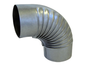 Arceau en aluminium Bertrams 14BG90-100 90°, Ø 100 x 0,7 mm, nervuré
