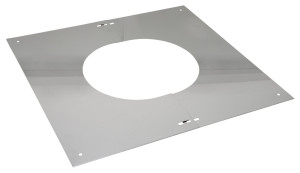 Plaque de recouvrement Bertrams Dw 22BL30VA160 pour toits en pente, 0-30°, Ø 160 mm