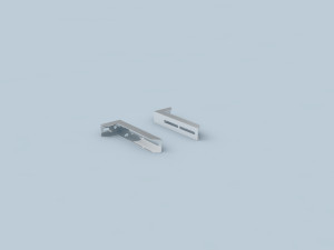 Bertrams Polyline LAS support mural 42WH250 distance murale 100-250 mm, pour DN 80/125, acier inoxydable