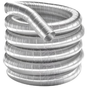 Tuyau en acier inoxydable Bertrams Ewr 21RLF15-150 15 m, 150 x 0,6 mm, flexible