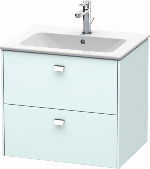 Brioso Duravit BR410101009 620x553 mm, Bleu Pâle Mat / chrome, 2 coulissants