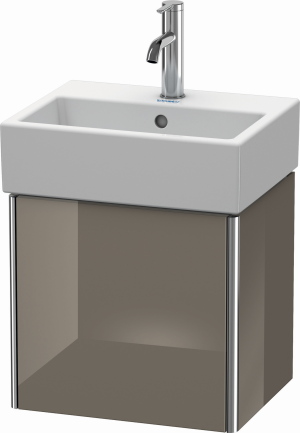 XSquare Duravit XS4090L8989 43.4x39.7x34cm, porte à gauche, gris flanelle brillant