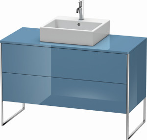 XSquare Duravit XS492204747 120x53.8x54.8cm, 2 tiroirs, pierre Blue brillant